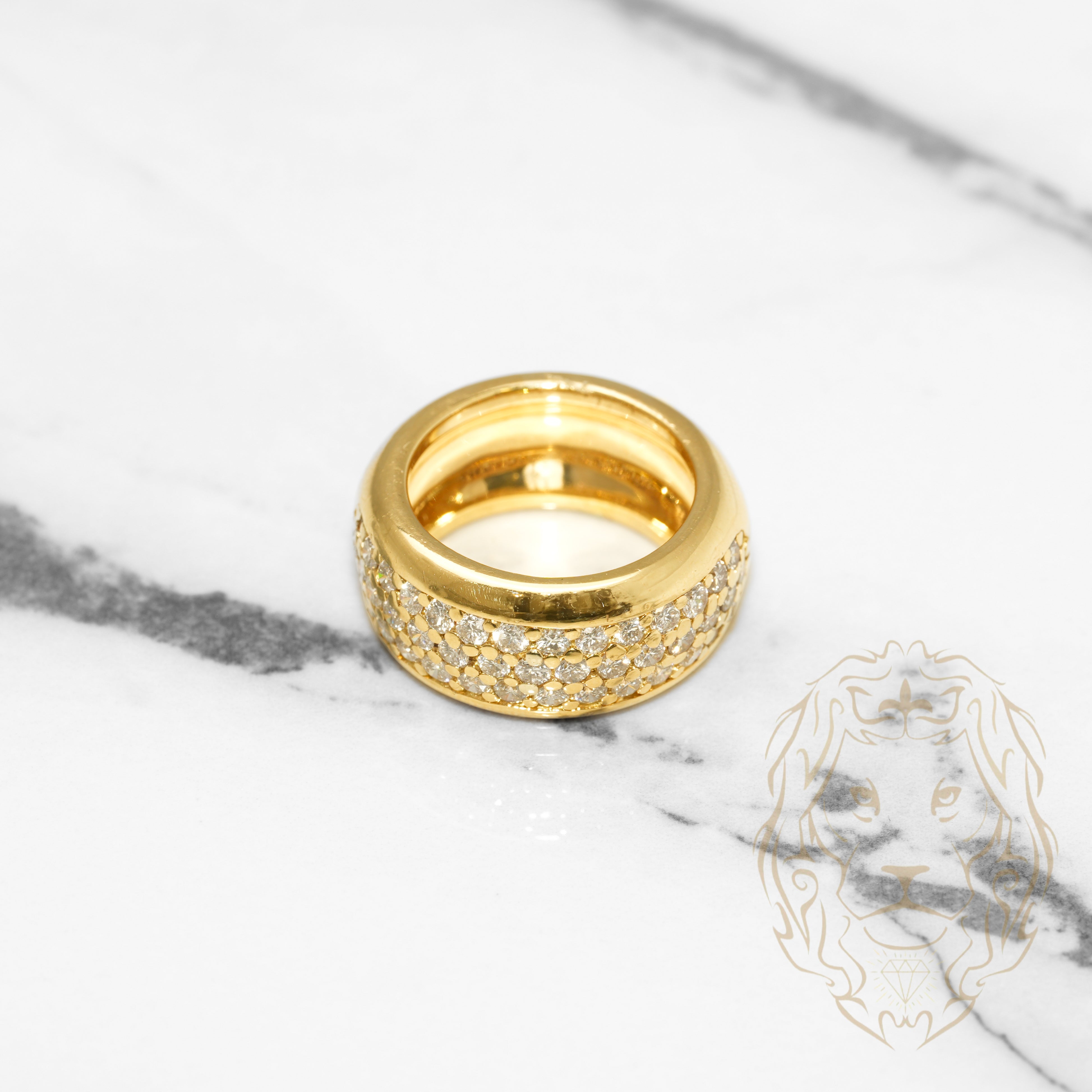 Bague Diamant 1,18 Ct Or Jaune 18K - Diamants Ronds Naturels Couleur G Clarté SI1 - Taille 54
