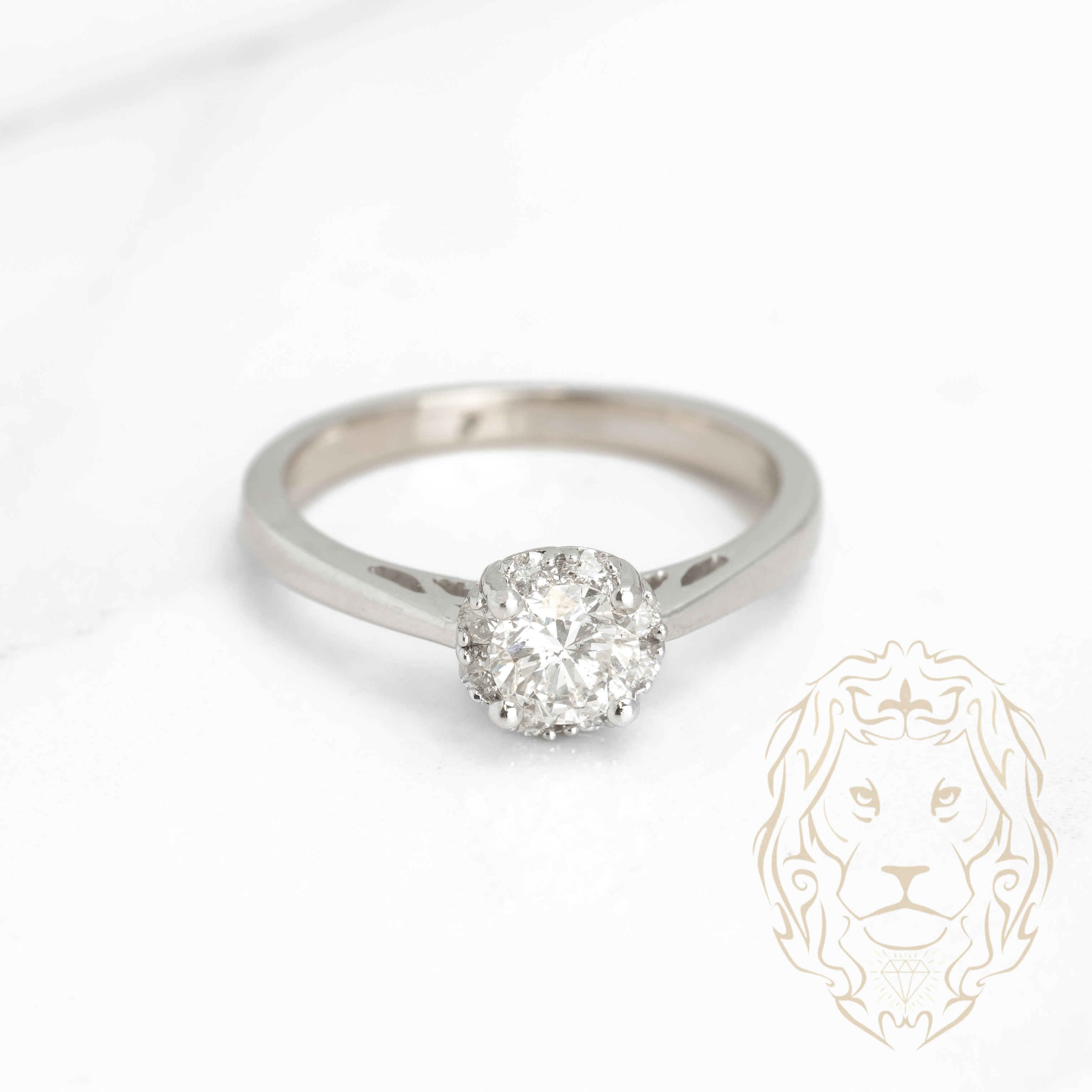 Fiançailles Bague Ronde Or Très Belle Bague Un Rond Ou Cercle