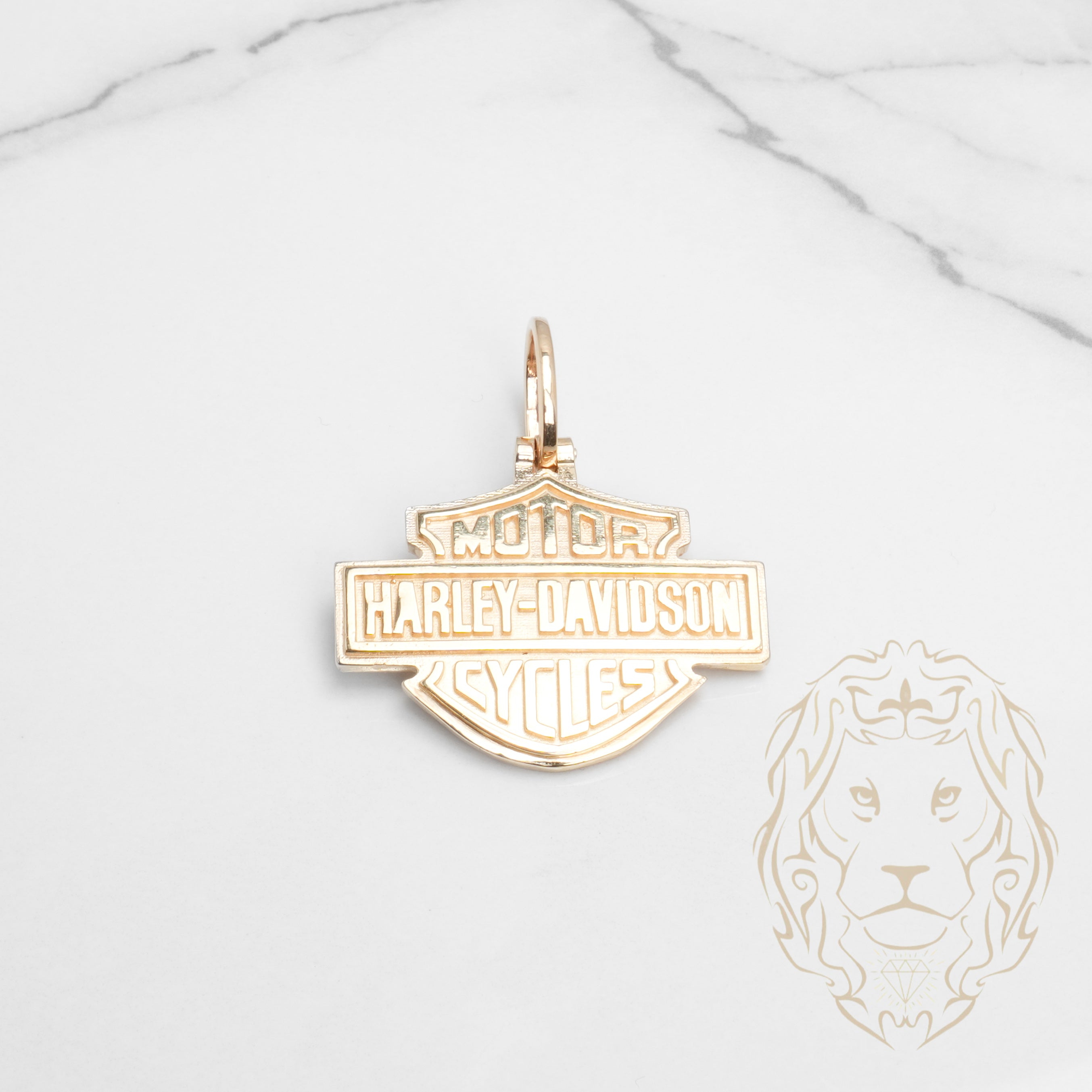 アクセサリー Harley-Davidson Pendant - 10K Yellow Gold Harley Davidson Logo - PEG870
