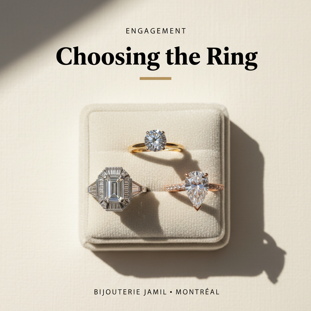 Bijouterie Jamil — Choosing the Ring — editorial poster