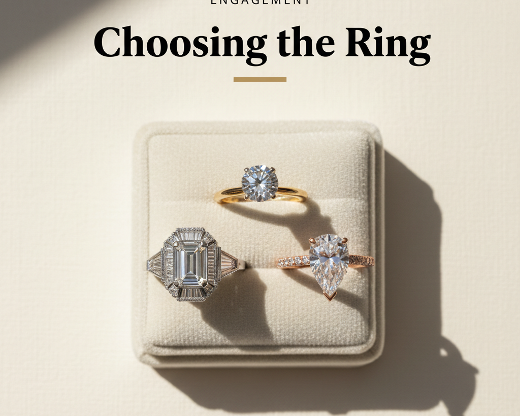 Bijouterie Jamil — Choosing the Ring — editorial poster