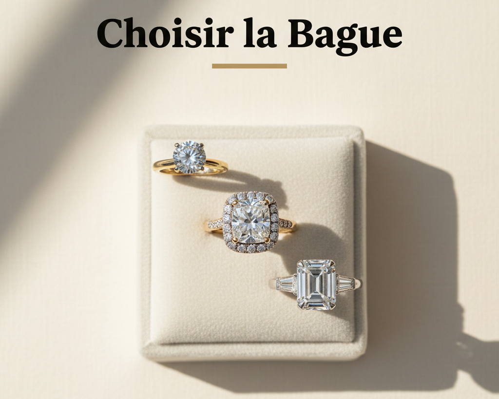 Bijouterie Jamil — Choisir la Bague — affiche editoriale