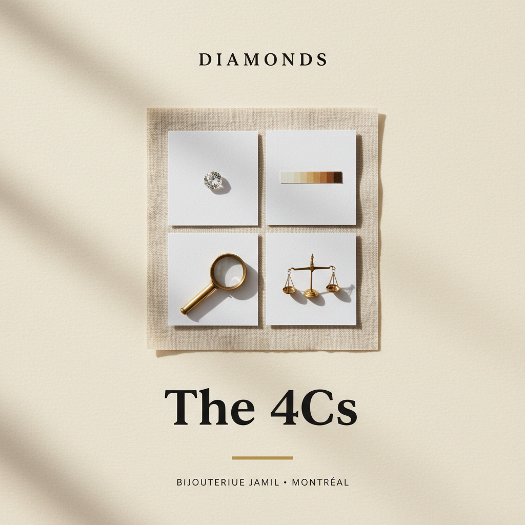 Bijouterie Jamil — The 4Cs — editorial poster