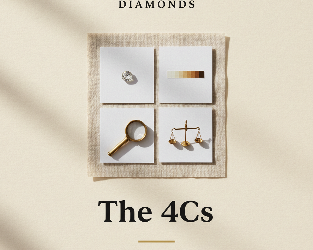 Bijouterie Jamil — The 4Cs — editorial poster