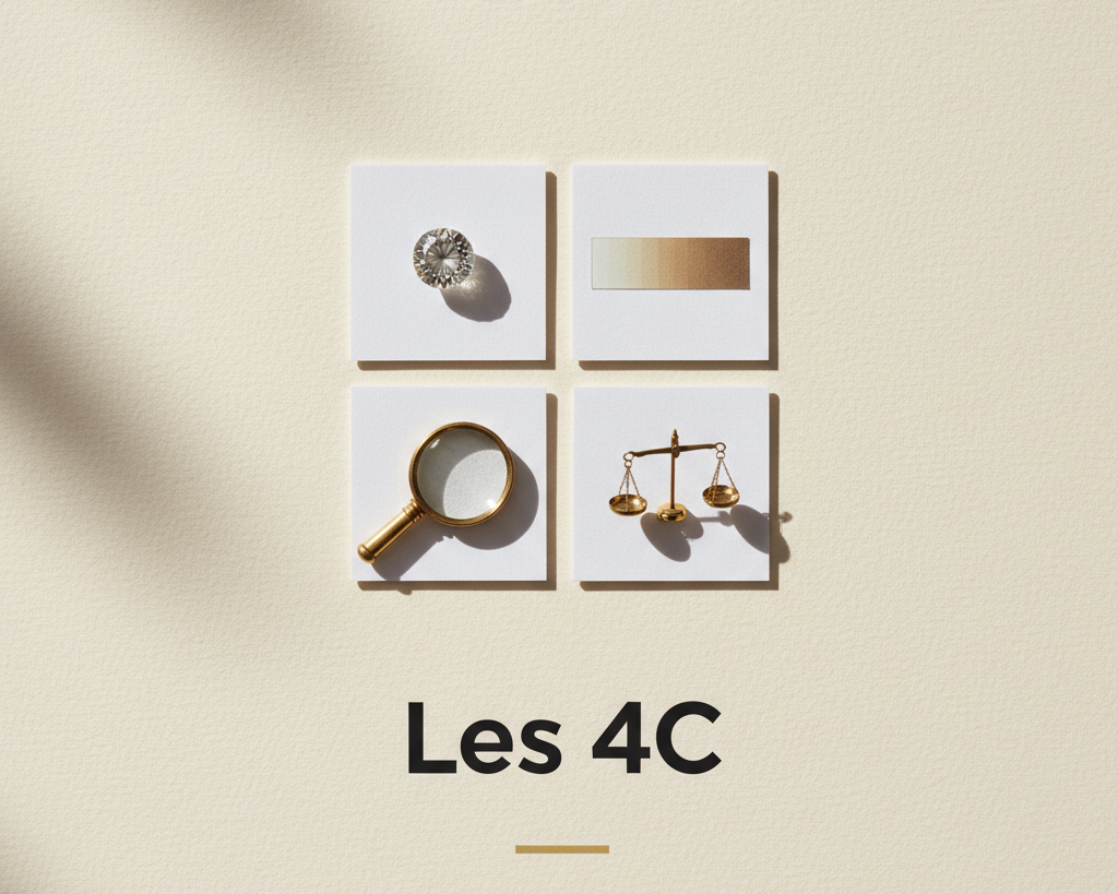 Bijouterie Jamil — Les 4C — affiche editoriale