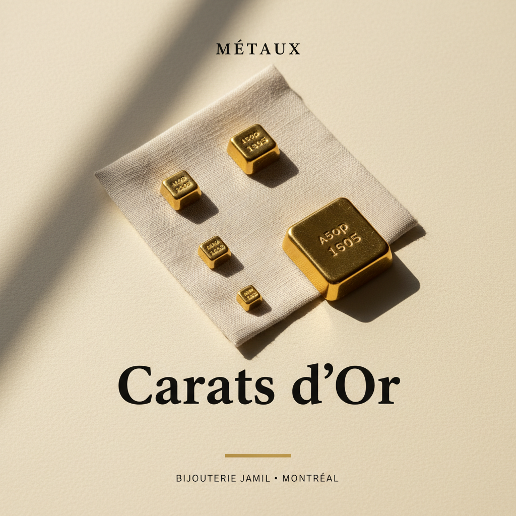 Bijouterie Jamil — Carats d'Or — affiche editoriale