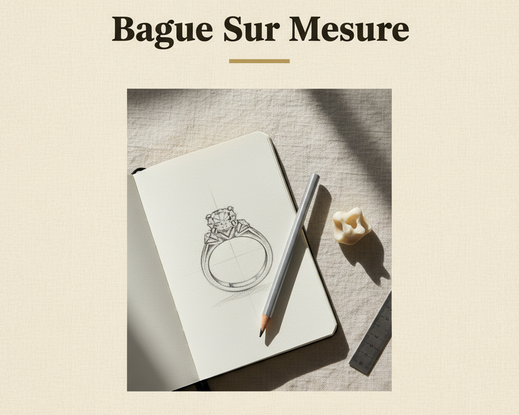 Bijouterie Jamil — Bague Sur Mesure — affiche editoriale