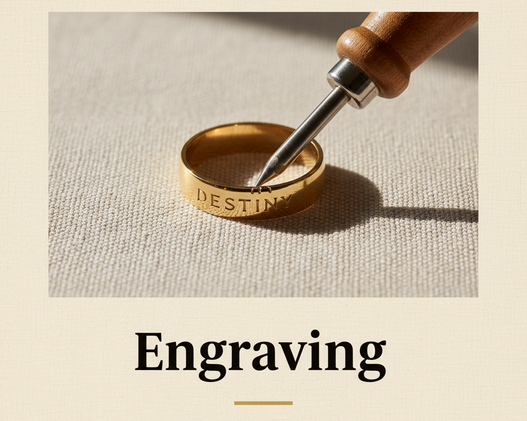 Bijouterie Jamil — Engraving — editorial poster