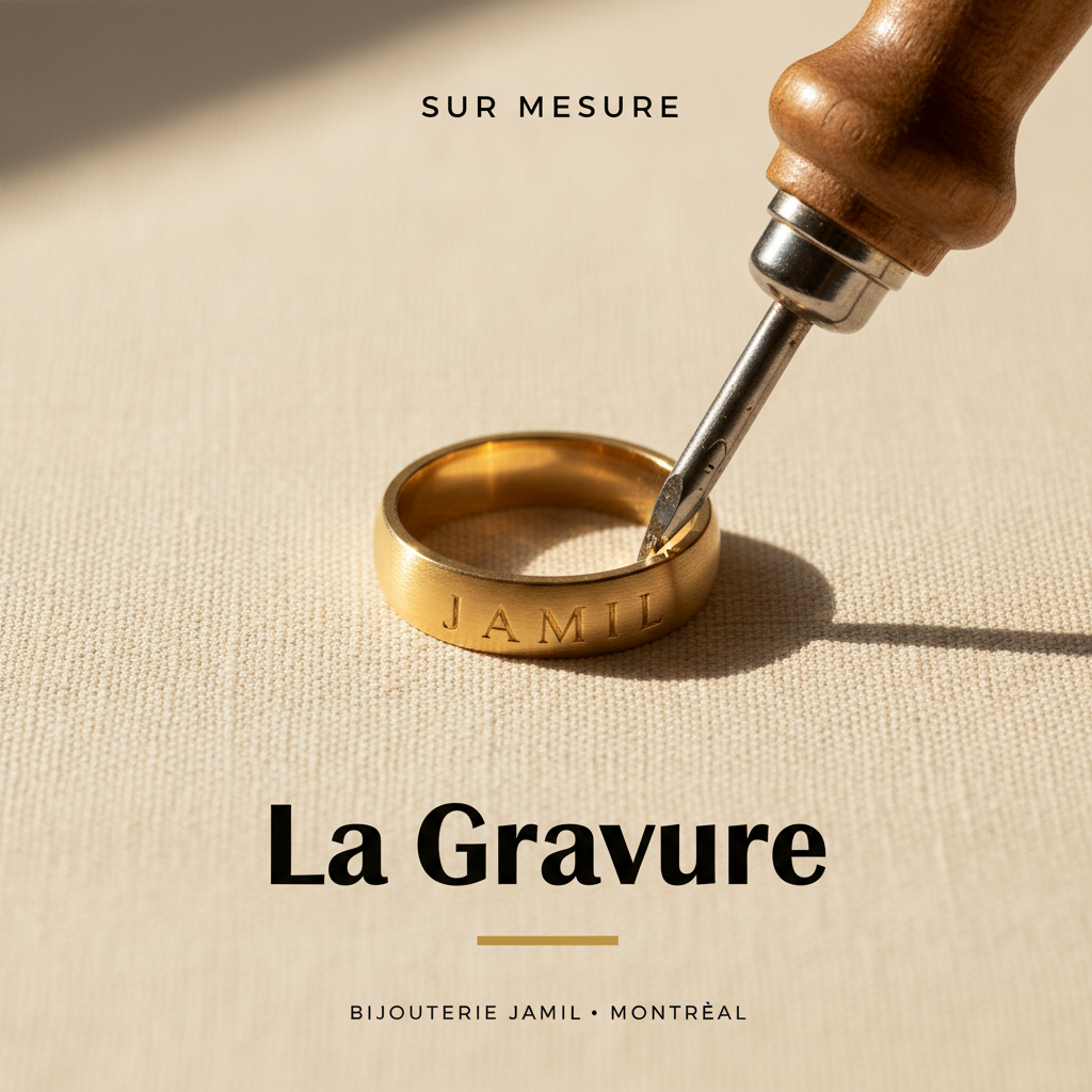 Bijouterie Jamil — La Gravure — affiche editoriale
