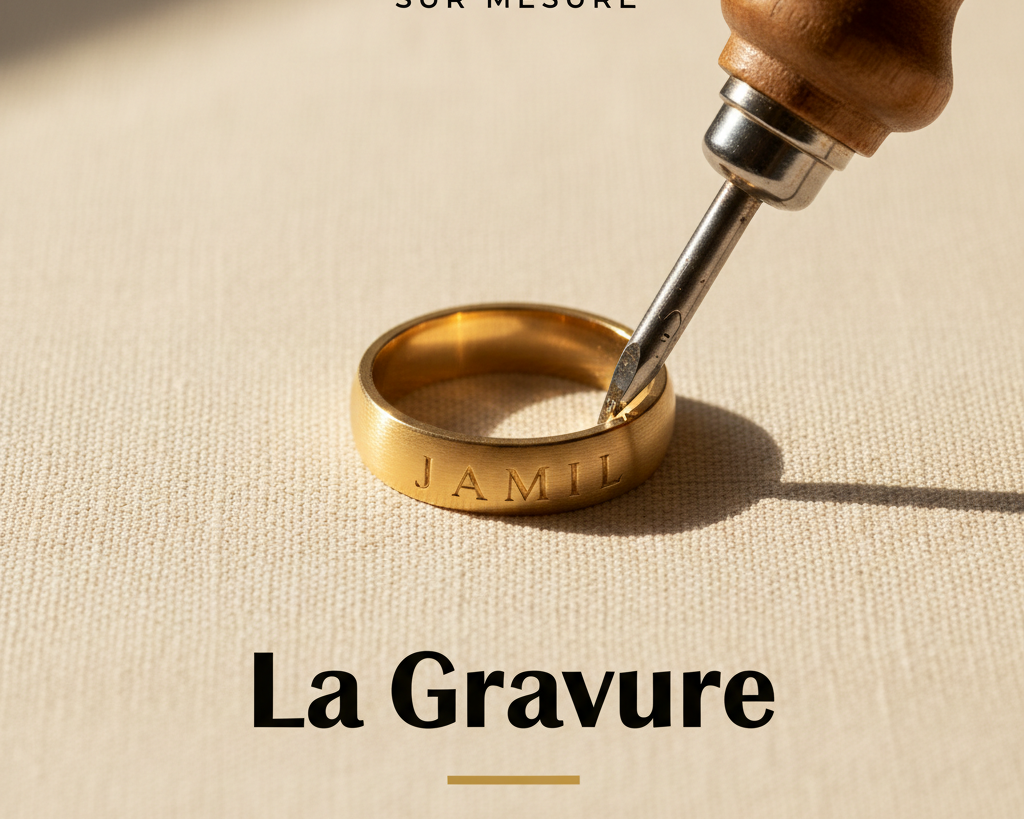 Bijouterie Jamil — La Gravure — affiche editoriale