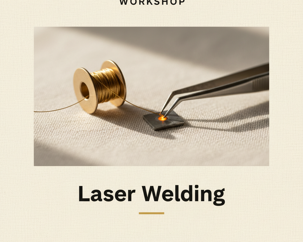 Bijouterie Jamil — Laser Welding — editorial poster