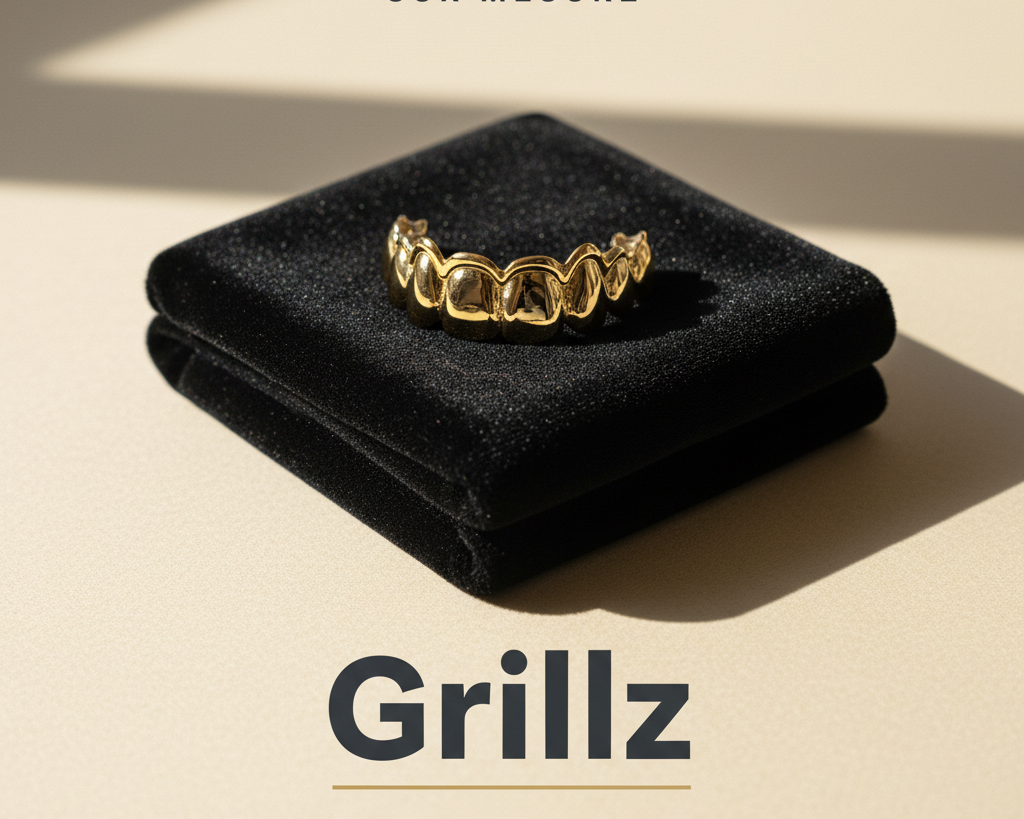 Bijouterie Jamil — Grillz — affiche editoriale