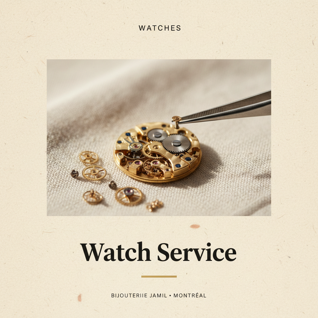 Bijouterie Jamil — Watch Service — editorial poster