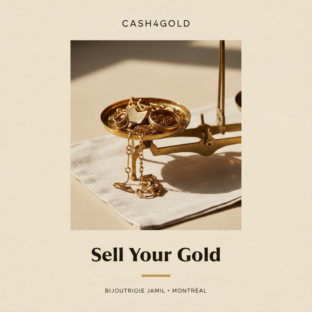 Bijouterie Jamil — Sell Your Gold — editorial poster