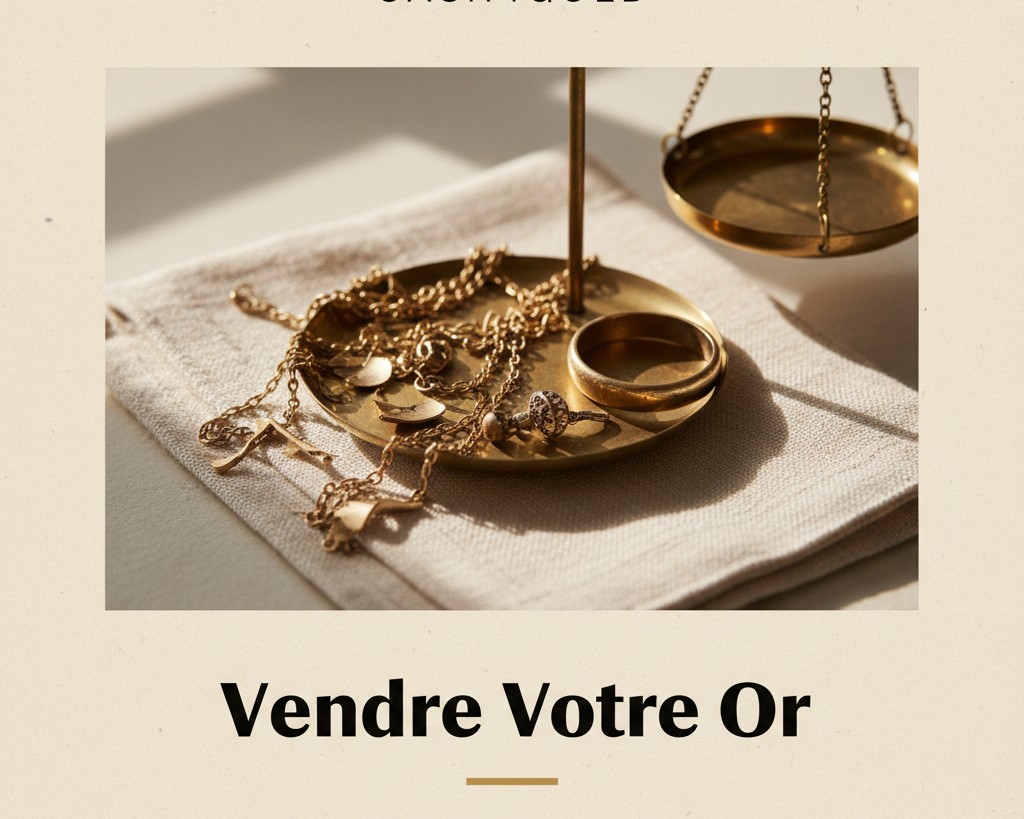 Bijouterie Jamil — Vendre Votre Or — affiche editoriale