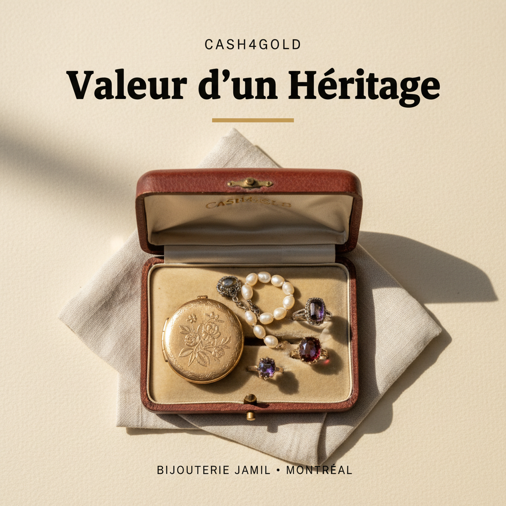 Bijouterie Jamil — Valeur d'un Heritage — affiche editoriale