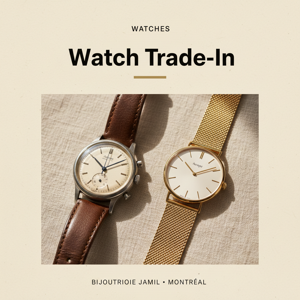 Bijouterie Jamil — Watch Trade-In — editorial poster