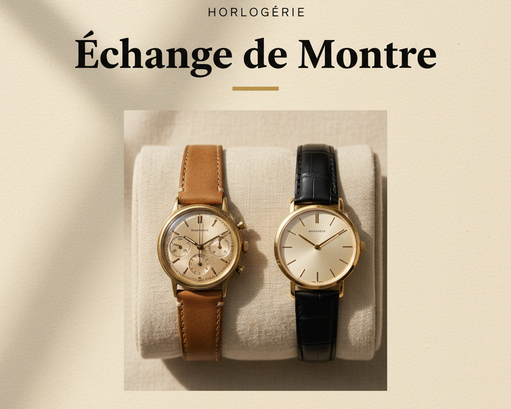 Bijouterie Jamil — Echange de Montre — affiche editoriale