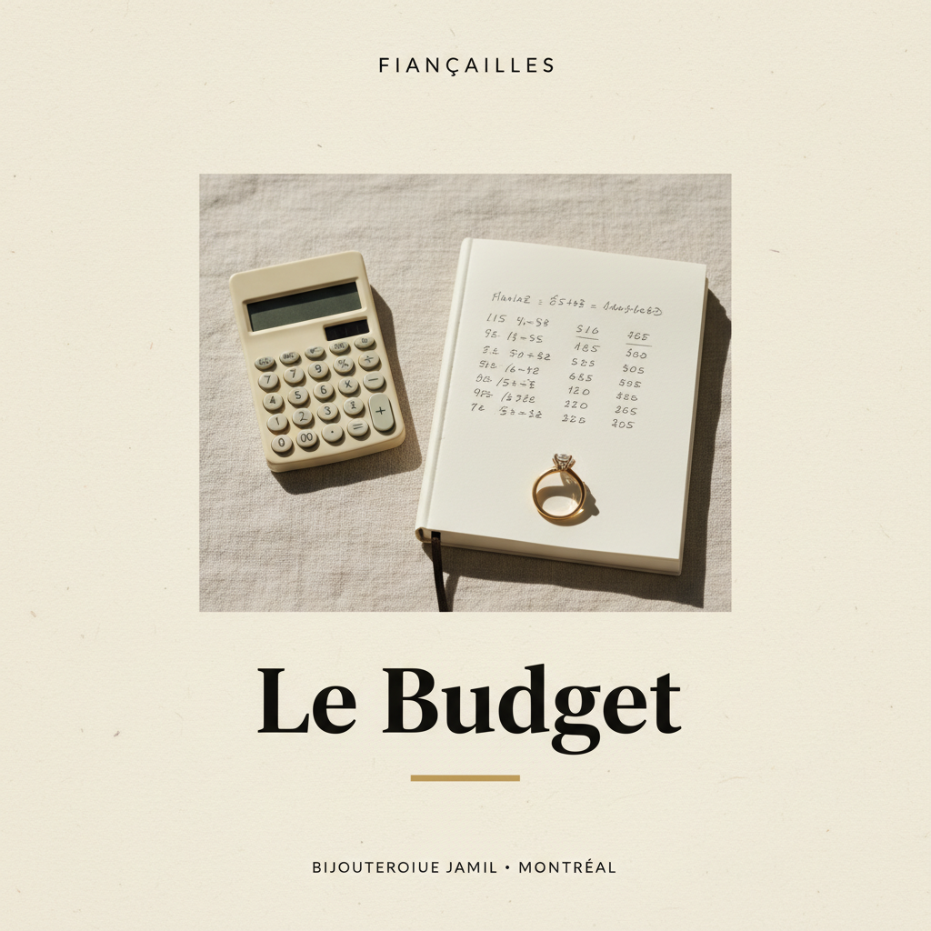 Bijouterie Jamil — Le Budget — affiche editoriale