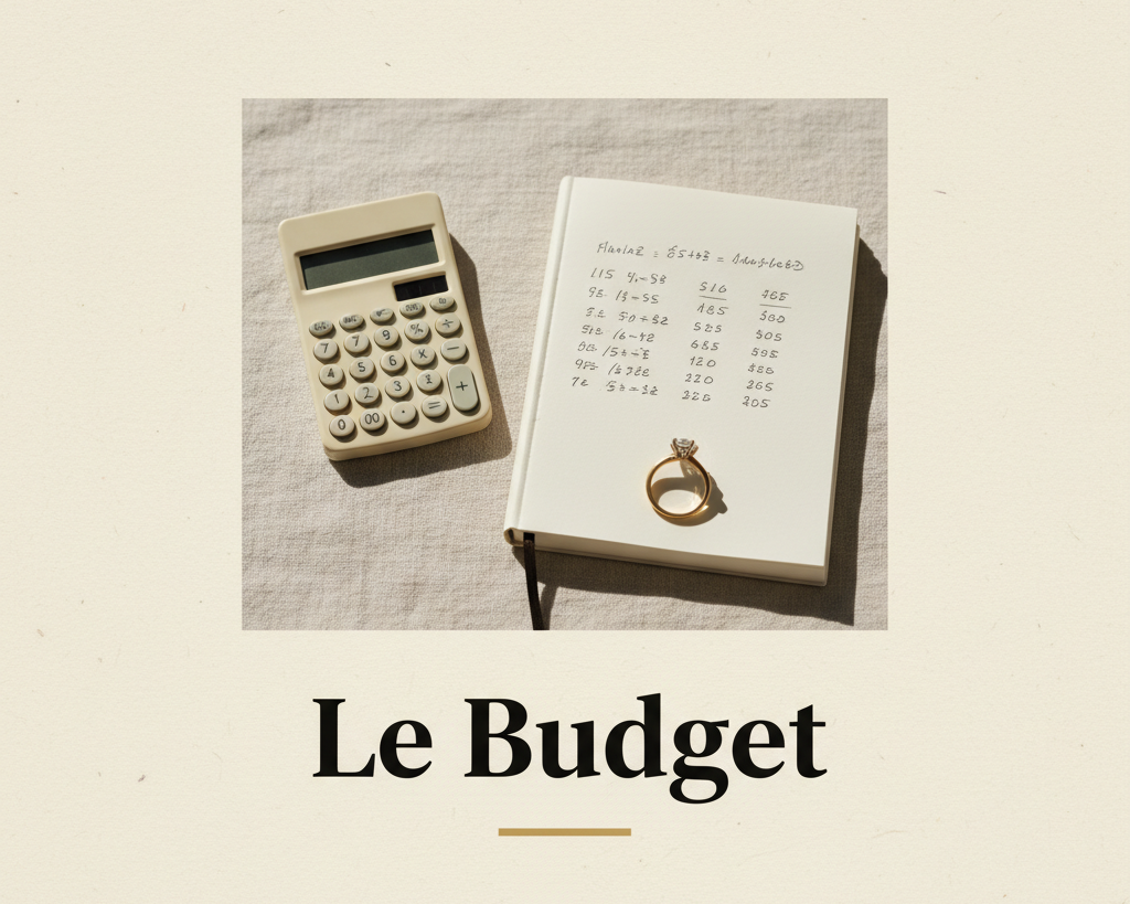 Bijouterie Jamil — Le Budget — affiche editoriale
