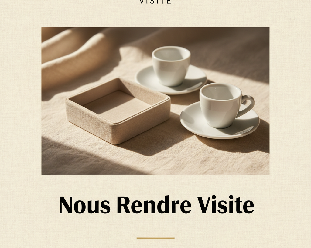 Bijouterie Jamil — Nous Rendre Visite — affiche editoriale