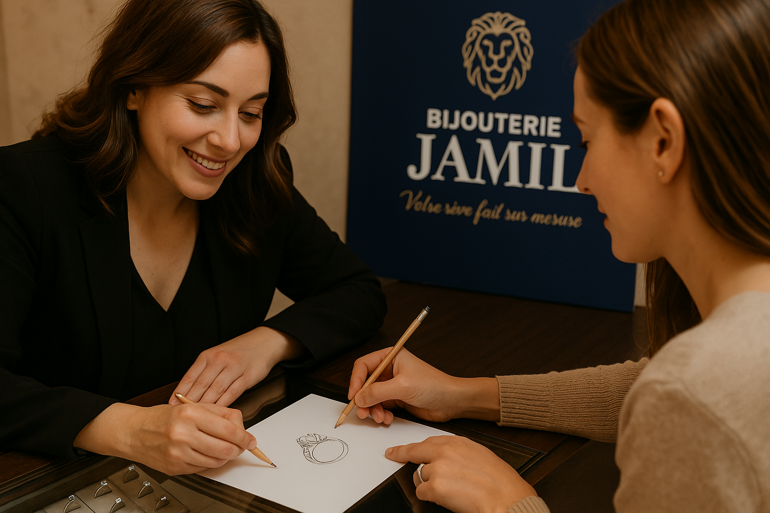 Votre bijou sur mesure chez Bijouterie Jamil : un processus simple et personnalisé