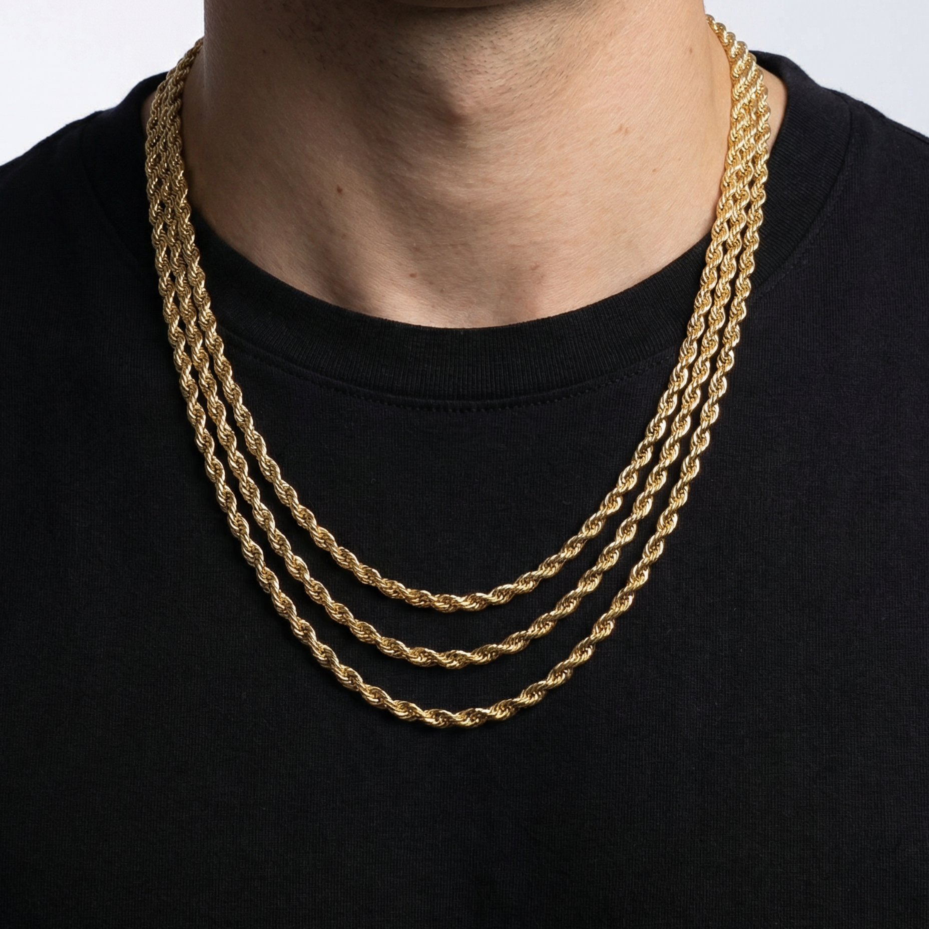 Chaînes torsades pour hommes