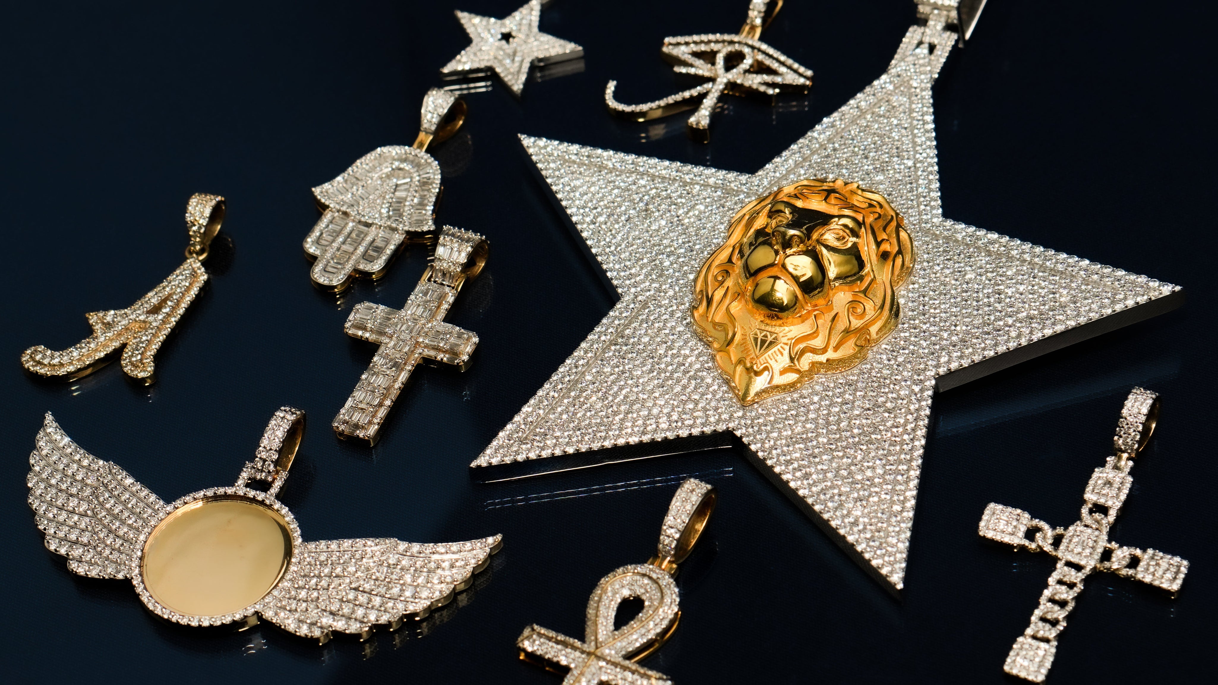 Pendentifs en diamants pour hommes