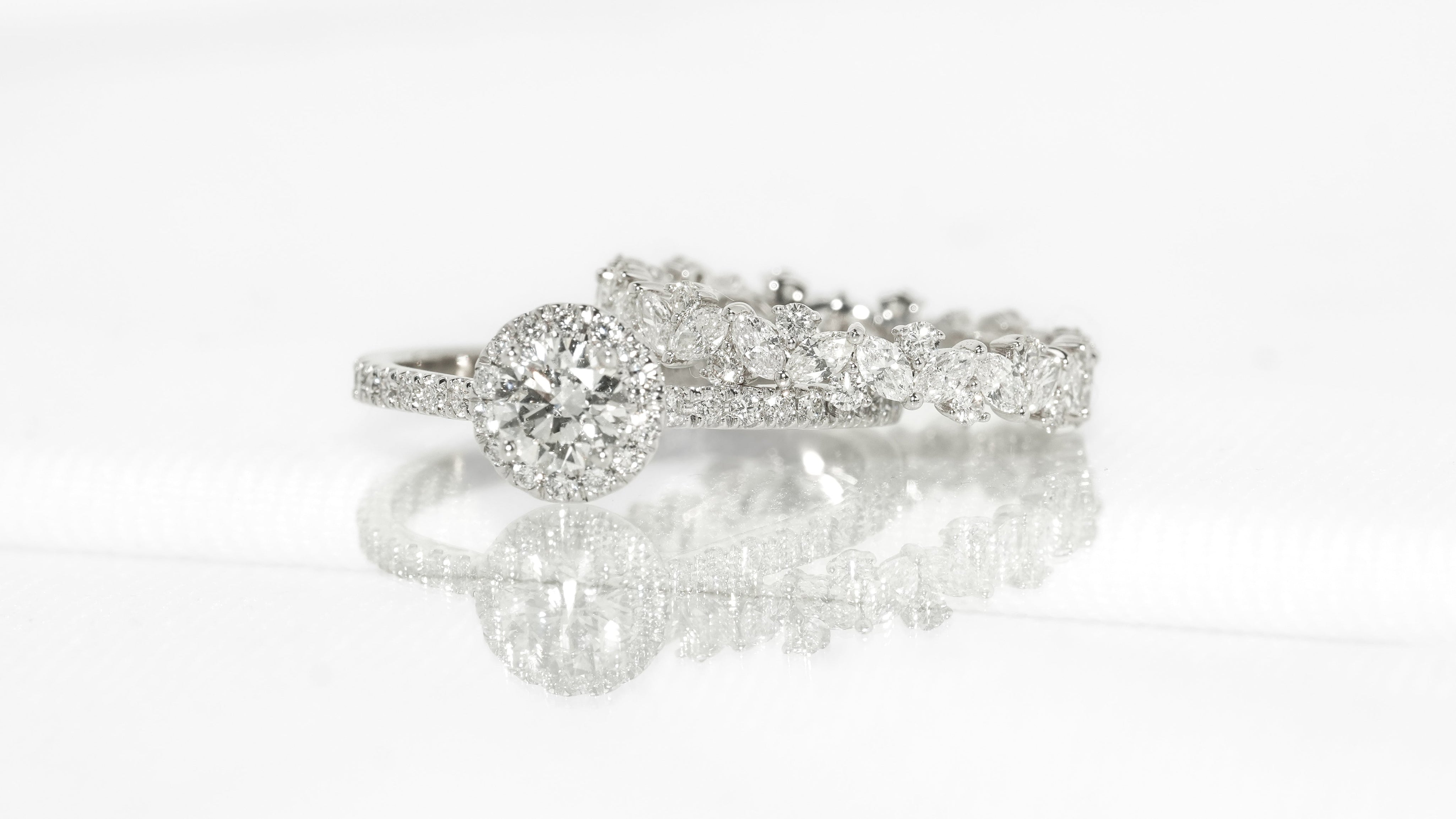 Ensembles de bagues de fiançailles pour femmes