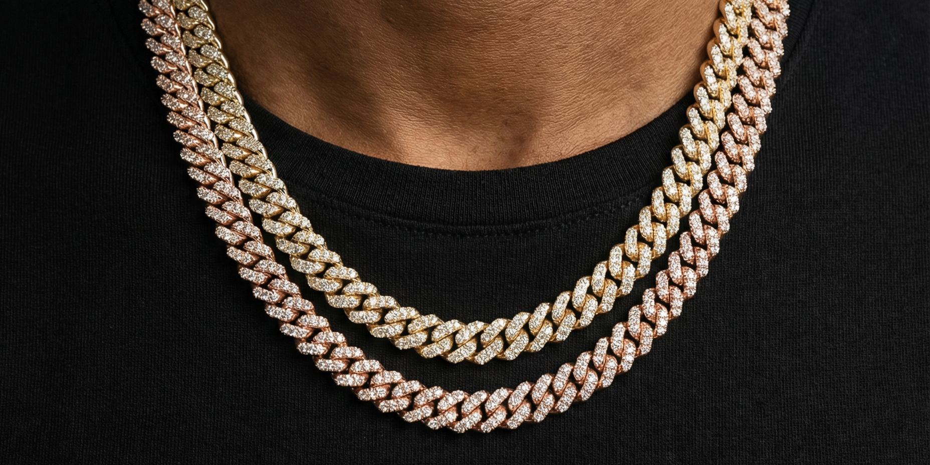 Chaînes en diamants pour hommes