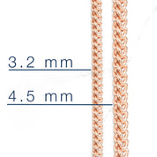 Chain - 10K pink gold diamond cut 4.5mm - CHG308