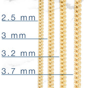 Chain - 10K Yellow Gold 2.5mm Franco Links - CHG032