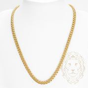 Chaîne - Or 10K deux tons jaune & blanc cuban link coupe diamant 6.7mm - CHG820