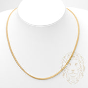 Chaîne - Or 10K deux tons jaune & blanc franco coupe diamant 2.35mm - CHG804