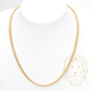 Chaîne - Or 10K deux tons jaune & blanc franco coupe diamant 3.9mm - CHG808