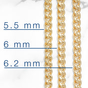 Chaîne - Or 10K jaune cuban link 6mm - CHG325