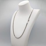 Chaîne - Or 10K blanc franco 3mm - CHG025