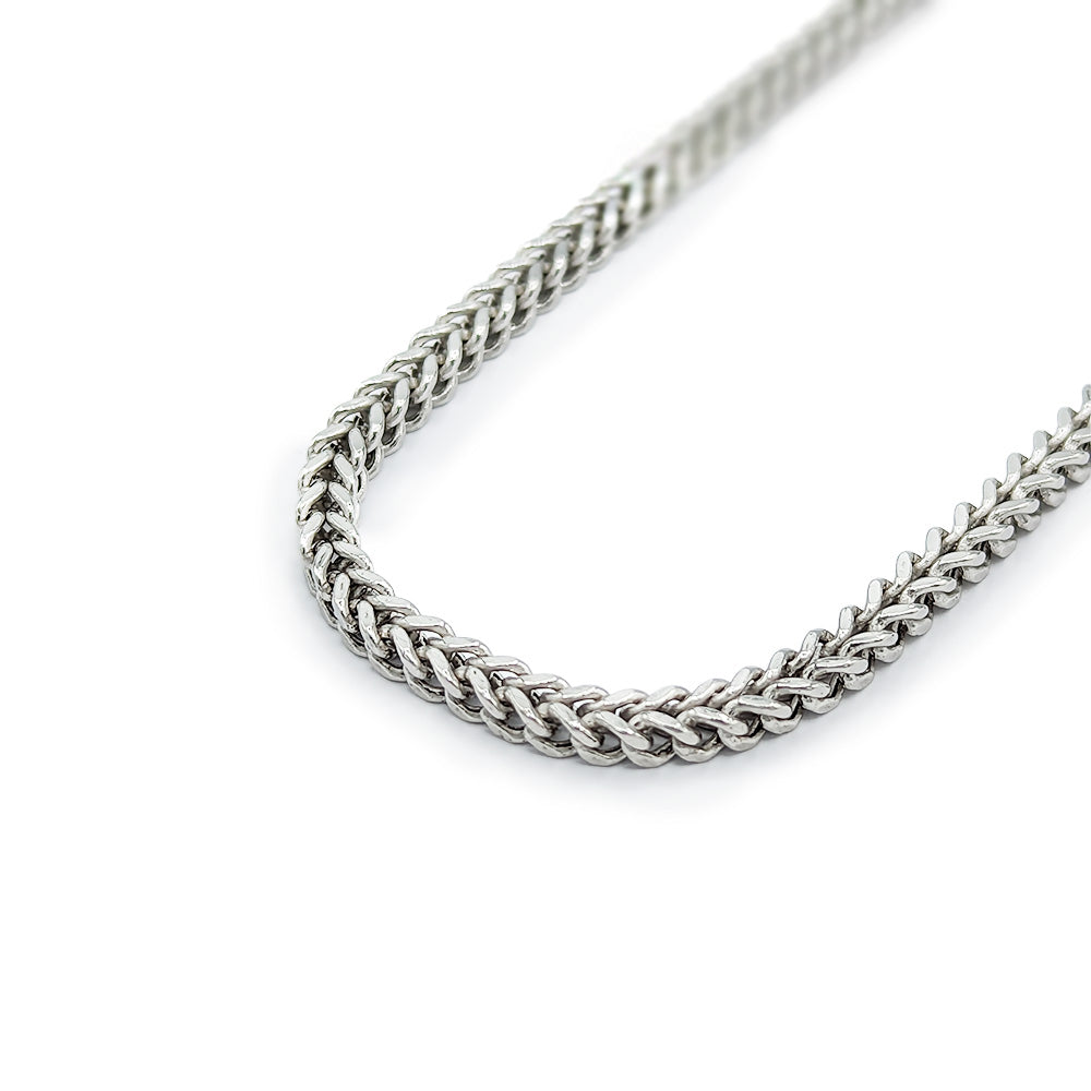 Chaine Franco en or 10k blanc 3.1 mm - CH025 16"