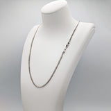Chaîne - Or 10K blanc franco 2mm - CHG026