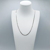 Chaine Franco en or 10k blanc 2.4 mm - CH026 16"