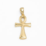 Pendentif - Or 10K jaune Ankh poli - PEG141