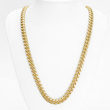 Chaîne - Or 10K deux tons jaune & blanc cuban link coupe diamant 8.5mm - CHG141