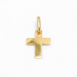 Pendentif - Or 10K jaune croix poli - PEG143