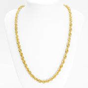 Chaîne - Or 10K jaune torsade laser cut 6mm - CHG155