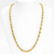 Chain - 10K yellow gold laser cut twist 6.5mm - CHG156
