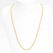 Chaîne - Or 10K jaune perles coupe lune solides 2mm - CHG168