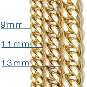 Bracelet - Or 10K jaune cuban link 13mm - BRG762