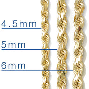Chain - 10K Yellow Gold Twisted 5mm 28" - CHG153