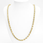 Chain - 10K Yellow Gold Solid Twisted 6mm 24" - CHG194