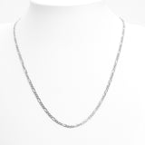 Chaîne - Or 10K blanc figaro 2.5mm - CHG653
